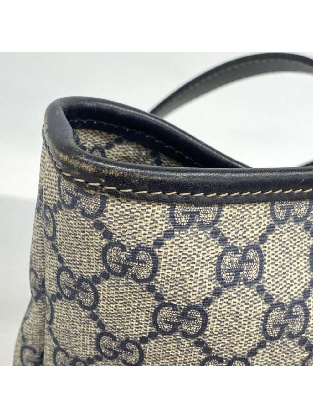 Gucci Tote GG Supreme Navy Silver - Picture 7 of 10